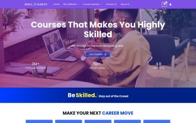 SkillKarts online learning platform homepage