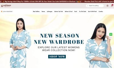 Shahi Libas ethnic wear online store homepage